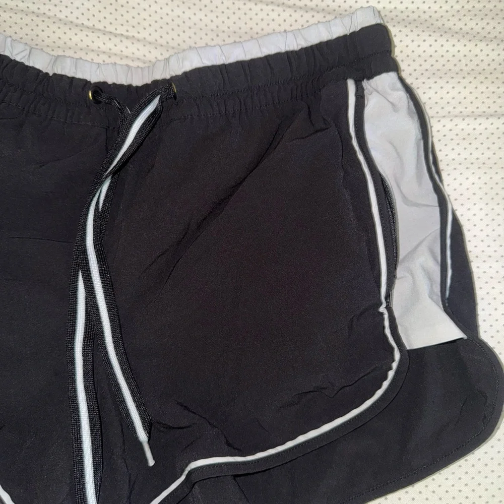Athleta Black and White Athletic Shorts